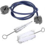 Kit de 3pcs brosses de nettoyage et d'entretien pour cuivres (trompettes, clairons, cornets, euphoniums, ...