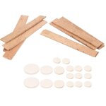 Kit d'accessoires pour clarinette bb key 17pcs sound hole pads 10pcs feuilles de liège naturel Kit d'accessoires pour clarinette bb key 17pcs sound hole pads 10pcs feuilles de liège naturel