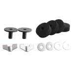 D kit d'accessoires : feutres de cymbales, manchons de cymbales, ecrous a oreilles