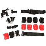 Kit accessoires fixation gopro hero 7 en 1 guidon tte sangle velo moto casque yonis