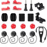 Kit d'accessoires de montage pour go pro, boucles à dégagement rapide, fixations adhésives plates incurvées, ... Kit d'accessoires de montage pour go pro, boucles à dégagement rapide, fixations adhésives plates incurvées, ...