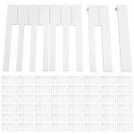 Kit d'accessoires pour piano sans touches latrales blanches en cuir sur la pice, touches de piano en ...