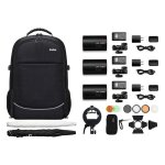 Kit ad100pro ttl 3 flashs sac � dos
