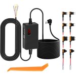 Kit de c�blage pour cam�ra dash cam, mini usb hardwire kit 12v - 24v en 5v, avec protection basse tension ...