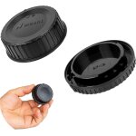 Kit de capuchons d'objectif, 1 x capuchon de botier et 1 x capuchon d'objectif arrire, compatible avec ...