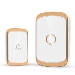 Kit de carillon de porte de sonnette sans fil intelligent, aucune prise requise, télécommande 300m / ... Kit de carillon de porte de sonnette sans fil intelligent, aucune prise requise, télécommande 300m / ...