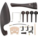 Kit de cordier de violon, kit d'accessoires de violon 15 pices 4 / 4, pices de rechange de violon, ...