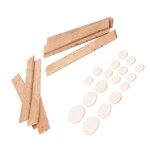Kit dâ¿accessoires pour clarinette bb key 17pcs sound hole pads 10pcs feuilles de liège naturel Kit dâ¿accessoires pour clarinette bb key 17pcs sound hole pads 10pcs feuilles de liège naturel