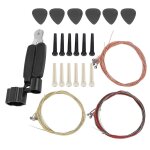 Kit d'accessoires de guitare corde m�diator goupille de pont 3 en 1 outil de remplacement pour violon ...