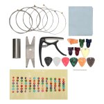 Kit daccessoires pour guitare electrique pack de remplacement avec accordeur capo string cl scale ...