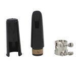 Kit d'embouchure de clarinette avec ligature, une anche et un capuchon en plastique