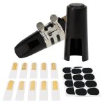 Le kit d'embout buccal de clarinette 29 pcs comprend la ligature, les coussins d'embout buccal, la clarinette ...