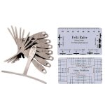 Kit d'outils de mesure de luthier de guitare set rgle d'action de corde, 9 jauge de rayon de corde pour ...