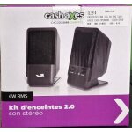 Kit d'enceintes 2. 0 4w rms cash axess