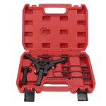 Kit d'extraction de poulie d'amortisseur harmonique, en acier au carbone, finition en oxyde noir, outils ... Kit d'extraction de poulie d'amortisseur harmonique, en acier au carbone, finition en oxyde noir, outils ...
