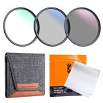 Kit de filtre pour appareil photo, densit nette nd4 mc uv cpl, lot d'objectif 1, chiffon de nettoyage ...