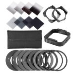 Kit de filtre carré nd nickel é, anneaux adaptateurs pour objectif d'appareil photo dslr cokin p slr ... Kit de filtre carré nd nickel é, anneaux adaptateurs pour objectif d'appareil photo dslr cokin p slr ...