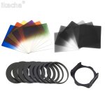 Kit de filtre de couleur orange bleu, carré progressif nd2 4 8 + 9 anneaux métalliques + support de filtre ... Kit de filtre de couleur orange bleu, carré progressif nd2 4 8 + 9 anneaux métalliques + support de filtre ...
