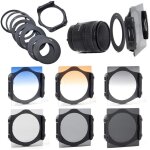 Kit de filtres dgrad gris orange bleu cokin p 6pcs filtre lentille + adaptateur anneau 9pcs[z1735]