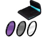 Kit de filtre d'objectif, 3 en 1, 37 43 46 49 52 55 58 62 67 72 77 82mm, ensemble uv cpl fld avec sac ... Kit de filtre d'objectif, 3 en 1, 37 43 46 49 52 55 58 62 67 72 77 82mm, ensemble uv cpl fld avec sac ...