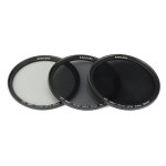 Kit de filtres d'objectif nd2 / 4 / 8 49 / 52 / 55 / 58 / 62 / 67 / 72 / 77 mm pour canon pour appareil ...