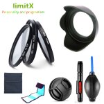 Kit de filtre uv cpl volontaire 4 + capuchon d'objectif, stylo de livres pour appareil photo nikon coolpix ...