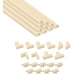 Kits de goulottes, cachez et protégez les câbles facilement, goulotte décorative, crème - 10 x 40cm longueurs ... Kits de goulottes, cachez et protégez les câbles facilement, goulotte décorative, crème - 10 x 40cm longueurs ...