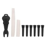 Kit de goupilles de chevalet de guitare ox bone pillow puller remover accessoires d'instrument avec ecrou ...