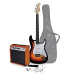 Kit guitare electrique - johnny brook jb406 finition sunburst - avec amplificateur 20w