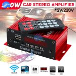 Kit d'installation autonome, haut - parleurs 12v dans la voiture, amplificateur audio bluetooth 220v, ...