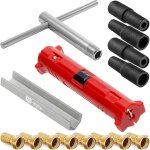 Kit d`installation de parabole satellite montage set, 8x f - stecker, 4x gummitlle