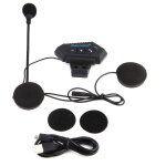 Kit main libre moto, 1 paire casque bluetooth de moto bt casque haut - parleurs soutien appels mains ...