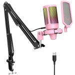 Kit de microphone de jeu usb pour pc, ensemble de micro cardioïde à condensateur ps4 / 5 avec bouton ... Kit de microphone de jeu usb pour pc, ensemble de micro cardioïde à condensateur ps4 / 5 avec bouton ...