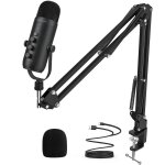 Kit de microphone professionnel à condensateur cardioïde, usb, pour studio, podcast, avec honarm, pour ... Kit de microphone professionnel à condensateur cardioïde, usb, pour studio, podcast, avec honarm, pour ...