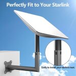 Kit de montage internet satellite, support de toit sur poteau mural support mural long support de montage ... Kit de montage internet satellite, support de toit sur poteau mural support mural long support de montage ...