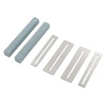 Kit de nettoyage pour guitare, 2 pices, pour polir les touches de guitare, limes a frettes, pierre a ...