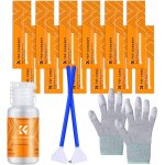 Kit de nettoyage photo 16 ecouvillons de 24mm pour capteur aps full frame gants anti - statique 20ml ...