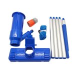 Kit de nettoyage portable pour piscine, mini aspirateur pour piscine, spa, fontaine d'tang, avec 5 sections ...