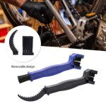 Kit de nettoyage de vlo portable en plastique, brosse de nettoyage de chane  trois cts pour moto ...