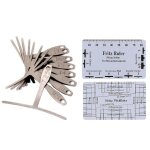 Kit d'outils de mesure de luthier de guitare rgle d'action de corde, jauge de rayon de 9 sous - cordes ...