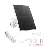 Kit de panneaux solaires 10w 5v 2 en 1, micro usb + panneaux solaires de type c, chargeur de cellules ...