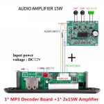 Kit de radio rcepteur audio sans fil bluetooth v5. 0 9v 12v pour voiture, module usb 3. 5mm aux fm, ...