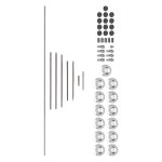 Kit de rparation de flte alto incurv kit dentretien de bricolage accessoires de pices dinstrument ...