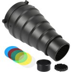 Kit snoot conique, snoot bowens mount avec tube de faisceau lumineux de grille en nid d'abeille snoot ... Kit snoot conique, snoot bowens mount avec tube de faisceau lumineux de grille en nid d'abeille snoot ...