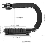 Kit de stabilisateur de support de prise de vue en forme de u avec t�te de tr�pied pour griffe froide, ...