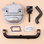 Kit de valve  lames pour honda gx35 35cc, couvercle de cylindre, tuyau de jauge d'huile, mini moteur ...