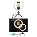 Kit vid�o vlogging photo selfie ring kit lumineux sur pieds + micro lampe 120 led - 10 modes d'�clairage ...