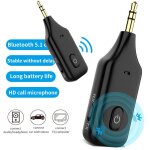 Kit de voiture rcepteur / transmetteur bluetooth 5. 1, 3. 5mm, audio aux, adaptateur mains libres sans ...