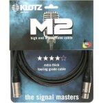 Klotz m2k1fm0100 cble micro xlr mle 3 broches - xlr femelle 3 broches 1 mtre