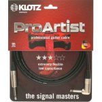 Klotz pro artist c�ble guitare jack 2 broches - jack 2 broches droit - coud� 3 m